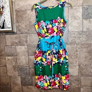 Sleeveless Floral Dress